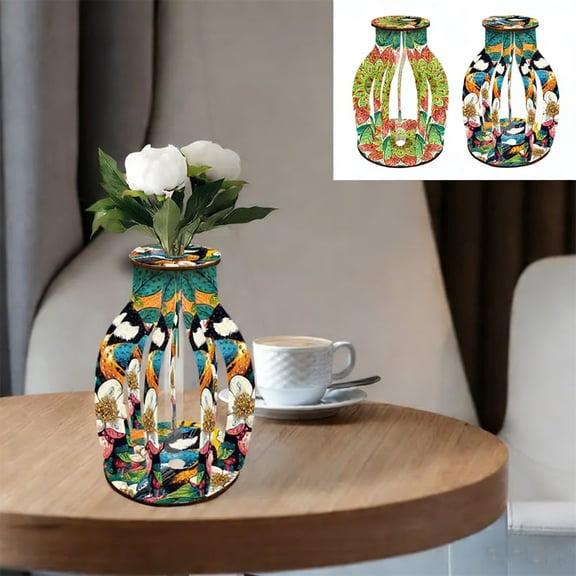 3D Acrylic Painting Vase DIY Craft Kit - 6.1" Art Flower Vase, Creative Handmade Home Decor for Living Room Bedroom, Unique Gift for Adults 1Pcs A