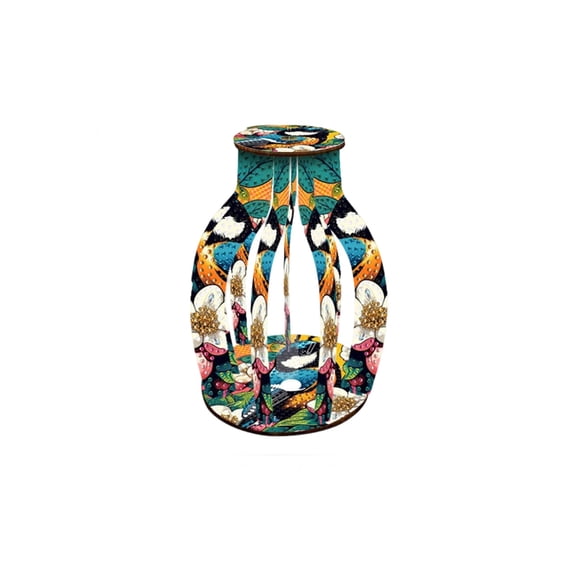 3D Acrylic Vase, DIY Paintable Vase Kit | Modern Home Decor Craft for Adults and Kids, Includes 1pc Unpainted Transparent Vase for Custom Art Display