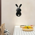 3D Acrylic Wall Decals Frameless Full Length Mirror Easter Rabbit Gym