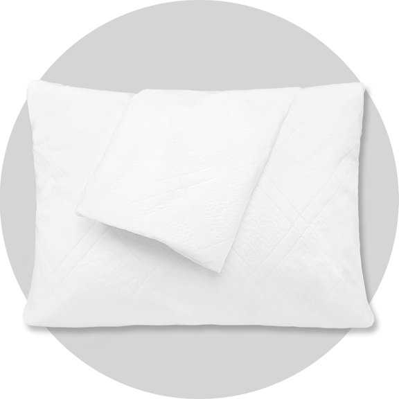 3D Air Fabric Waterproof Pillow Protectors with Zipper, Pillow Covers Set of 2 Zippered Pillow Case Pillow Encasement Soft Breathable ( Standard, Square)
