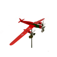 thumbnail image 1 of 3D Airplane Outdoor Metal Aircraft Weather Vane Windmill Sculpture for Garden Patio Yard Decoration with Rotating Propeller Design, 1 of 6