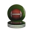 thumbnail image 1 of 3D American Football Drink Coasters,Ball Field Mug Coaster Mat Set 4 for Coffee Table Home Living Room Decor, 1 of 8