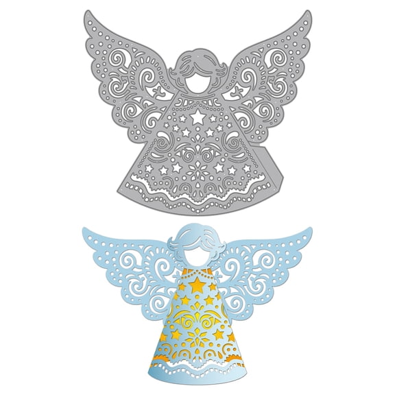 3D Angel Metal Die Cuts Christmas Angel Cutting Dies Wings Embossing Template
