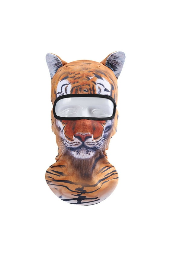 3D Anima Print Ski Balaclava Sheisty Face Mask with Ears, Ski Mask,for Music Festivals Raves Ski Outdoor Activities, Halloween Hat, Cute Full Face Hood Mask