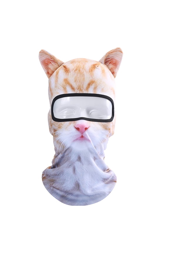 3D Animal Balaclava Bicycle Cycling Ski Hats Party Cat Dog Full Face Mask Funny Neck Gaiter Windproof Soft Animal with Ears Hats