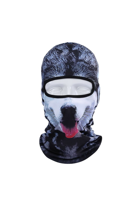 3D Animal Balaclava, Cat Dog Balaclava, Ski Mask Cool Animal Full Face Mask Halloween Hat for Cycling Hiking Riding Sports Outdoor
