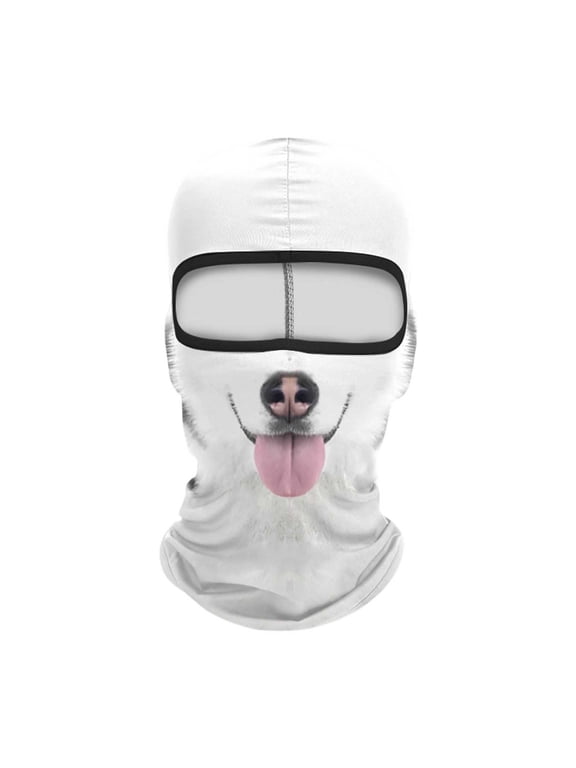 3D Animal Balaclava Graphic Animal Face Cover for Snowboarding & Camping Elastic Edge Design for Motorcycle Riding