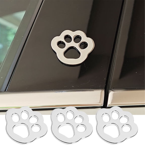 3D Animal Cute Decals for Car Home Notebook Waterproof Sticker Decoration Zinc Alloy 4pcs