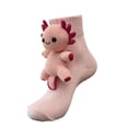 thumbnail image 1 of 3D Animal Hugging Crew Socks, Knit Warm Non-Slip Floor Socks with Plush Doll Decor for Women Men, 10.63 Inch (1 Pair), 1 of 5