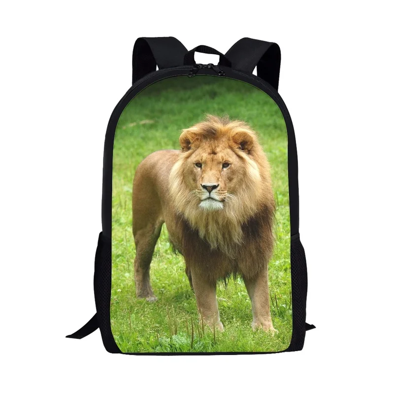 3D Animal Lion Pattern Printing Backpack Students School Bag Teenager Casual Backpack Girls Boys Youth Daily Storage Rucksacks Walmart