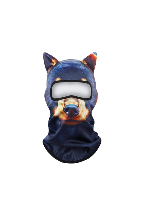 3D Animal Print Winter Full Face Ski Mask, Warm Windproof Balaclava for Cycling Snowboarding and Outdoor Sports, Multicolor, One Size