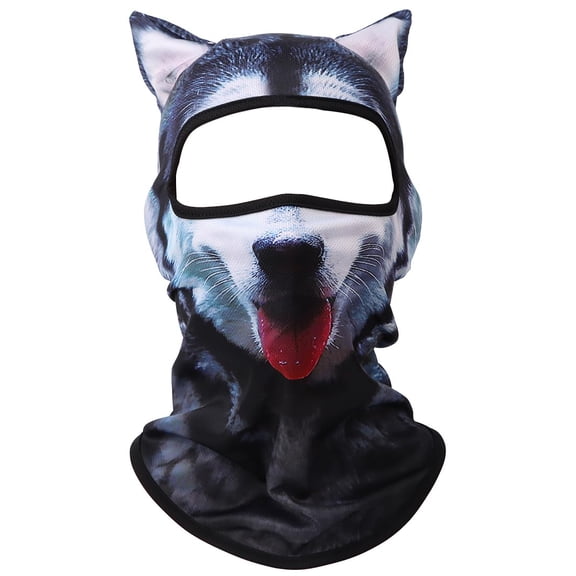 3D Animal Ski Balaclava Sheisty Face Mask with Ears Cute Animal Ski Mask for Music Festivals Raves Party Outdoor Activities