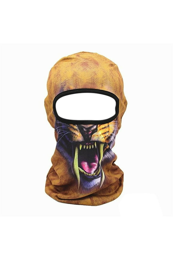 Face 3D Animal Ski Face With Ears for Outdoor Activities Music Festivals Raves and Halloween Party Events