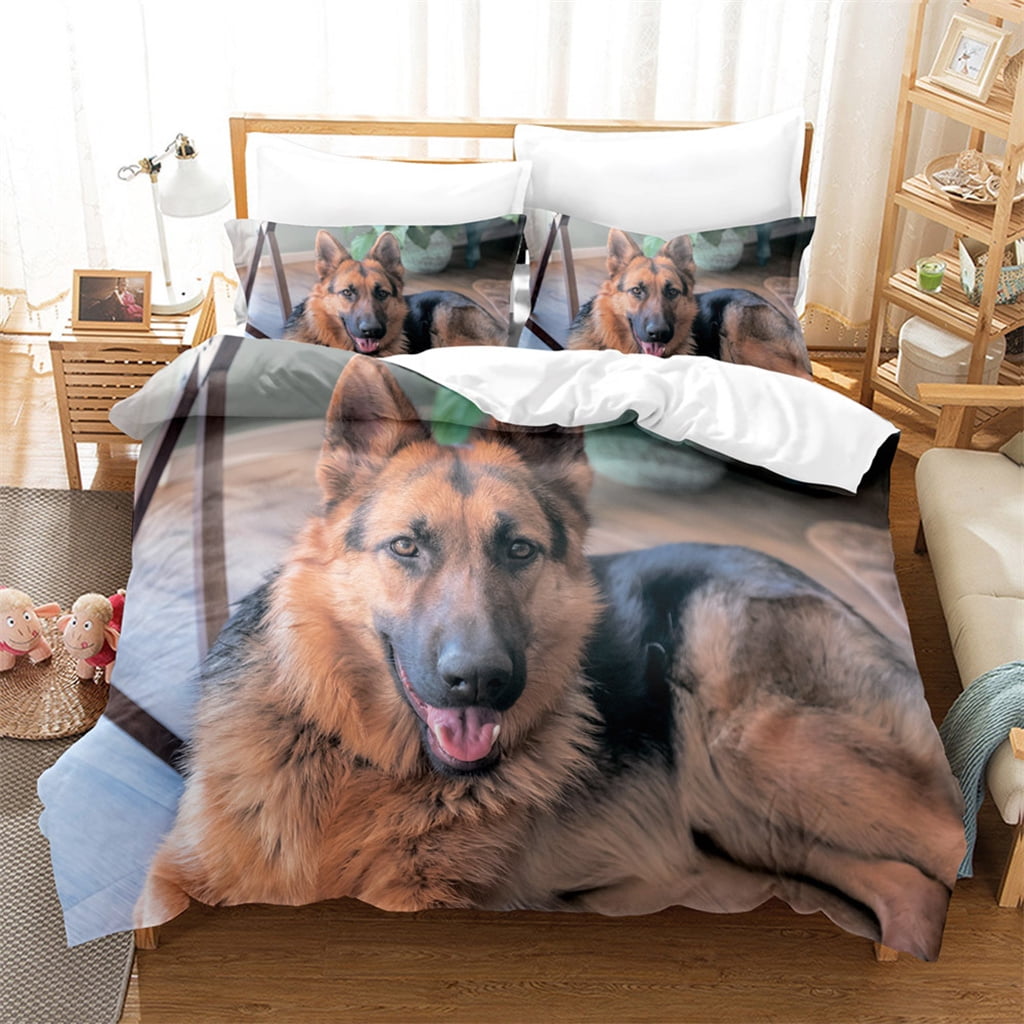 Dog print shop bedding sets