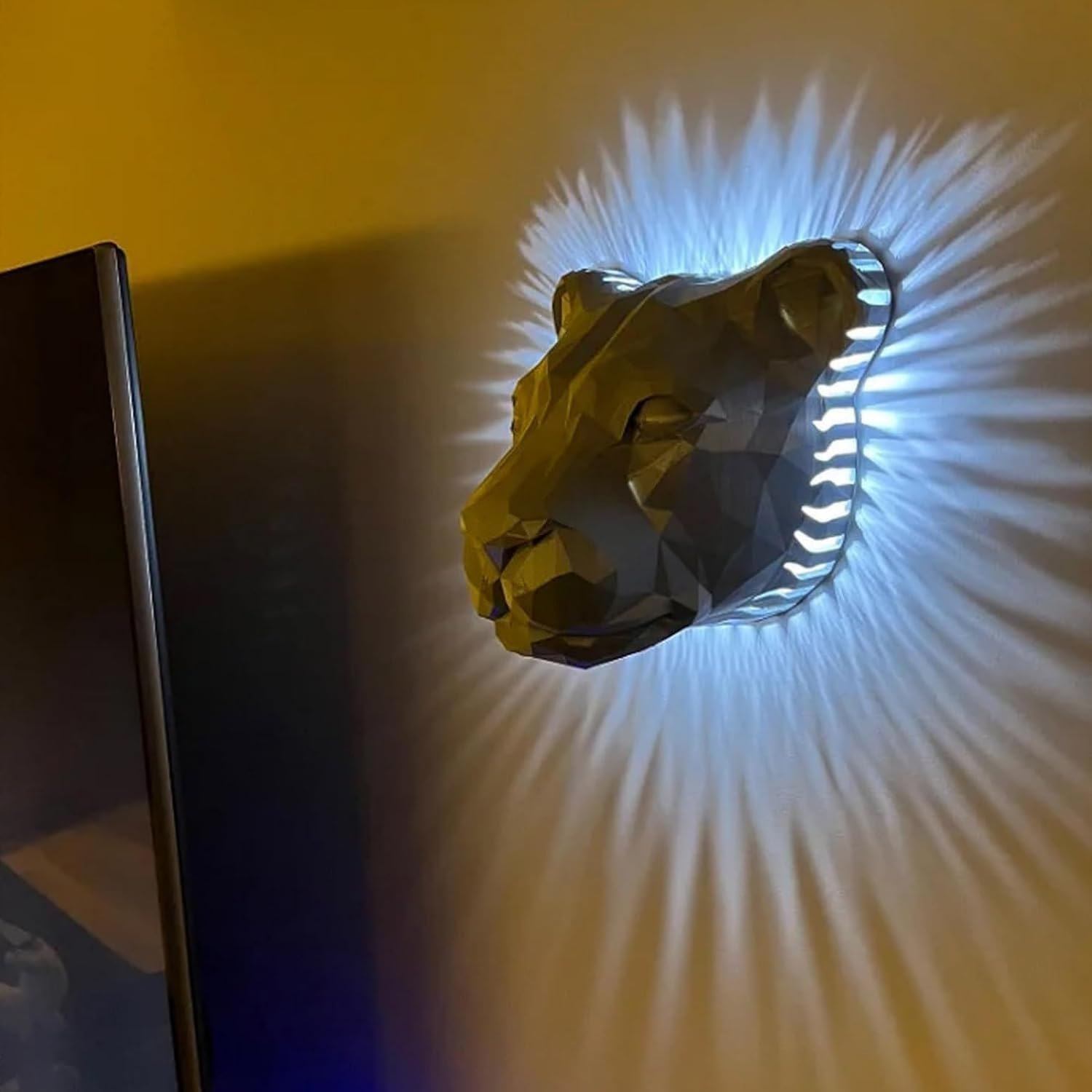 3D LED Animal Wall Light - Owl Eagle Night Light Sconce For Bedroom, Living Room, Office (Vulture Design)