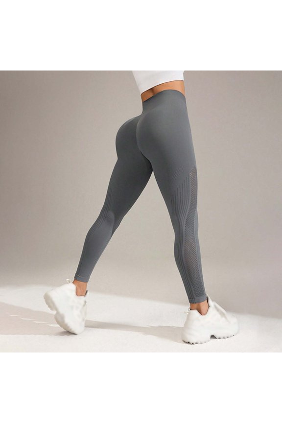 3D Anti Cellulite Leggings Full Length Buttery Soft Yoga Pants Workout Yoga Pants Anti Cellulite Leggings Pants for Workout Running Athletic Smile Contour Activewear Tights Skin-Friendly Grey S