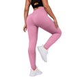 thumbnail image 1 of 3D Anti Cellulite Leggings Scrunch Butt Lifting Leggings Full Length Buttery Soft Yoga Pants 3D Anti Cellulite Leggings for Women Smile Contour Activewear Tights No Curling Lift Pants Pink S, 1 of 9