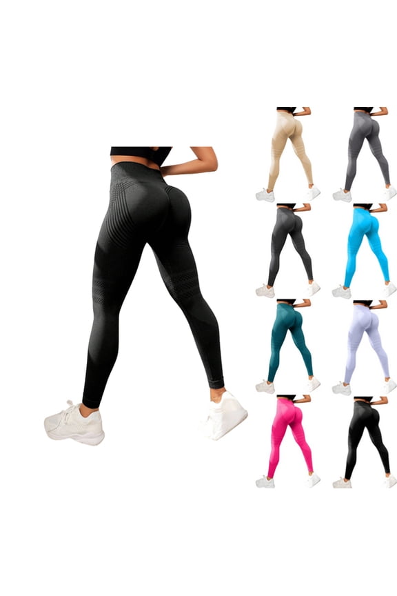 3D Anti Cellulite Leggings for Women – High Waist Compression Leggings with Sculpting Fit Black L
