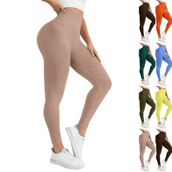3D Anti Cellulite Metabolic Booster Compression Leggings Women High Waist Butt Lifting Slimming Gym Workout Legging Khaki M