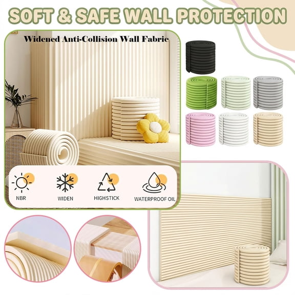 3D Anti-Collision Wall Padding, Self-Adhesive Soft Foam Panels for Kids Nursery & Headboard, Waterproof Peel and Stick Safety Bumper Guard Wall Decor (1 Piece Wall Cushion)