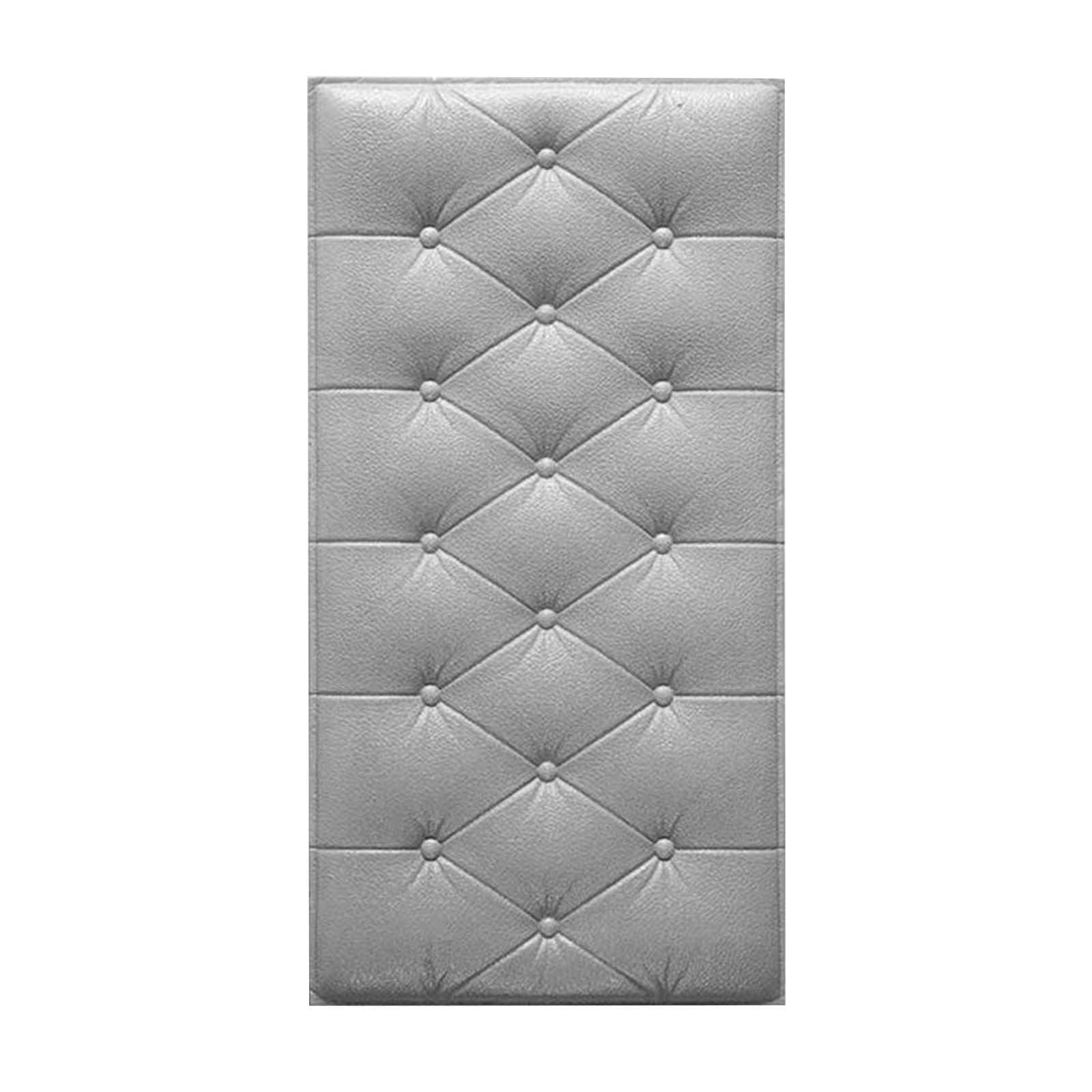 3D Anti Collision Wall Sticker Panels Peel And Stick Soft Foam Padding ...
