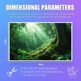 thumbnail image 1 of 3D Aquarium Background 24x16 Inch Sunlight Forest Scene with Mossy Logs & Trees, Realistic Jungle Nature Backdrop, Self-Adhesive Bubble-Free Fishtank Decal for Freshwater Tanks, 1 of 7