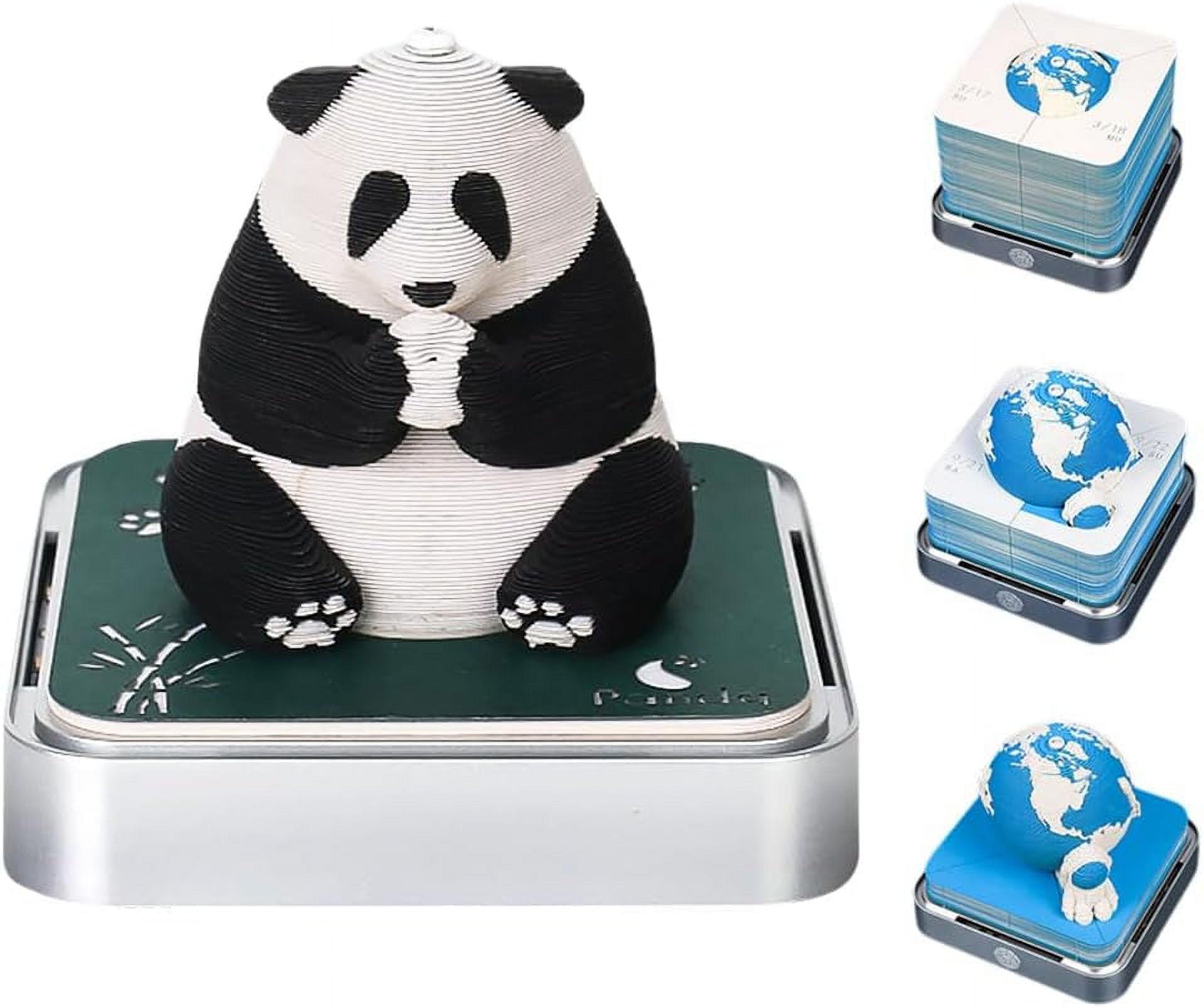 3D Art Calendar Memo Pad 2025, Desk Calendar With LED Lights, Creative