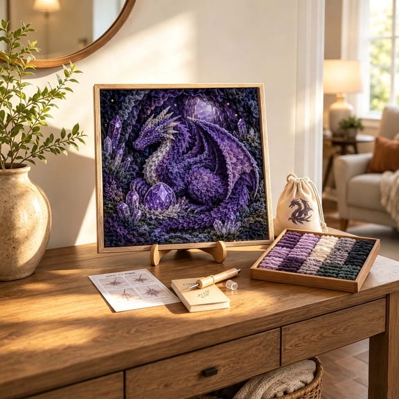 3D Art DIY Kit Layered Dragon Craft for Home Decor Beginner Friendly Creative Relaxing Project