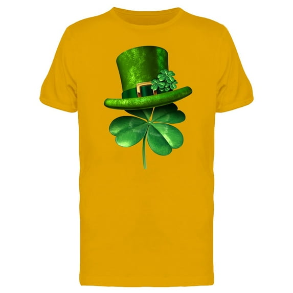 3D Art Patricks Hat Clover T-Shirt Men -Image by Shutterstock, Male Medium