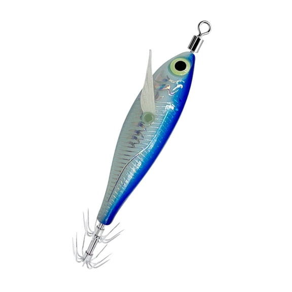 3D Artificial Fishing Squid Jig Lures with Shrimp Designs for Effective Fishing