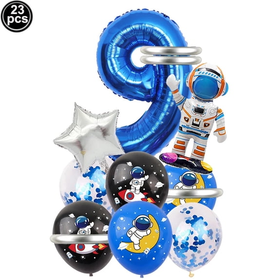 3D Astronaut Foil Balloon Rocket Balloons Space Ballons For Boy Kids Astronauta Universe Series Outer Space Birthday Party Decor