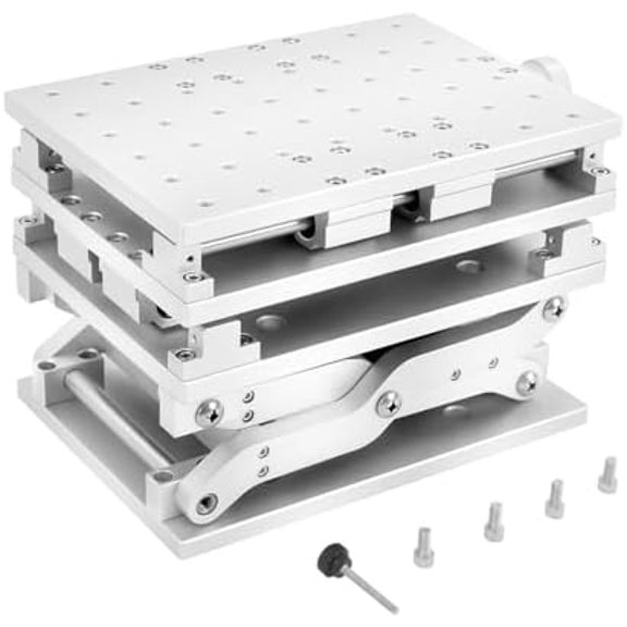 3D Axis Moving Workbench, XYZ 3 Axis Positioning Moving Work Table Portable Aluminum Alloy Working Table Engraving Machine Auxiliary Tools for Position Adjustment of Various$$Tools & Hardware Other