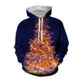 3D Baggy Mens Hoodies Clothes With Tree Pattern Fashion Festival