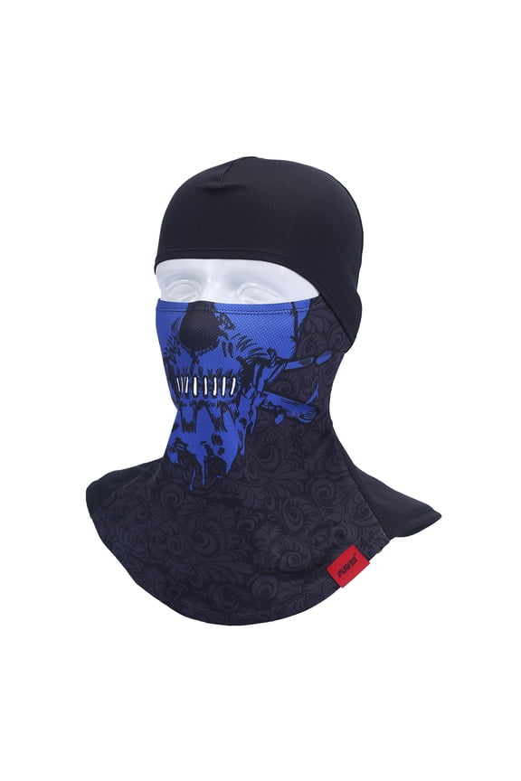 3D Balaclava Mask Full Face Mask Sun UV Protection Hood Mask Breathable Ghosts Skull Full Head Mask for Men Women Skiing Cycling