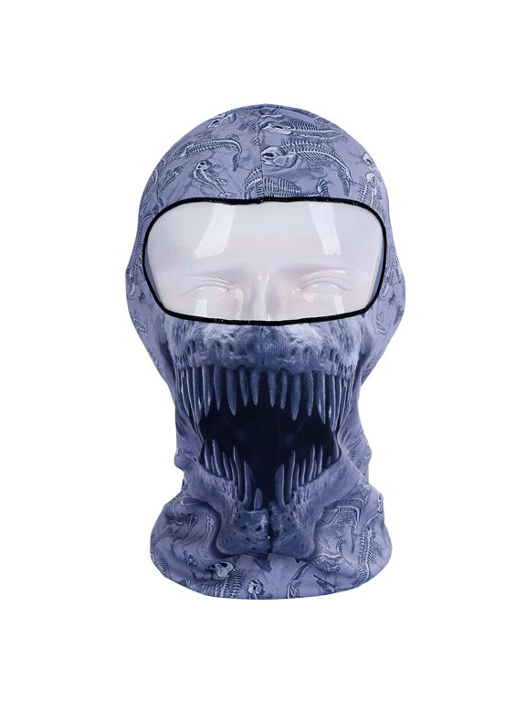 3D Balaclava Ski Mask Cool Skull Animal Full Face Mask Motorcycle Cycling UV Protection Neck Hood Scarf for Men Women