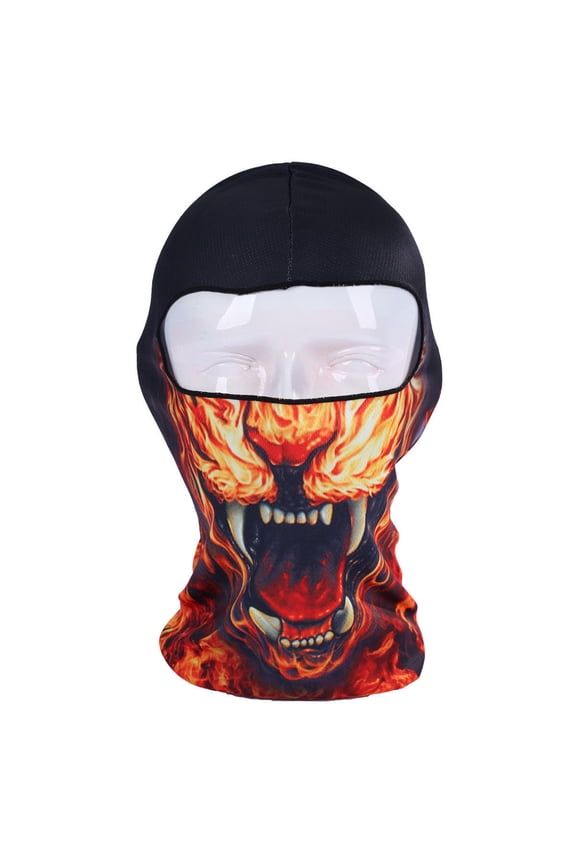 3D Balaclava Ski Mask Cool Skull Animal Full Face Mask Motorcycle Cycling UV Protection Neck Hood Scarf for Men Women
