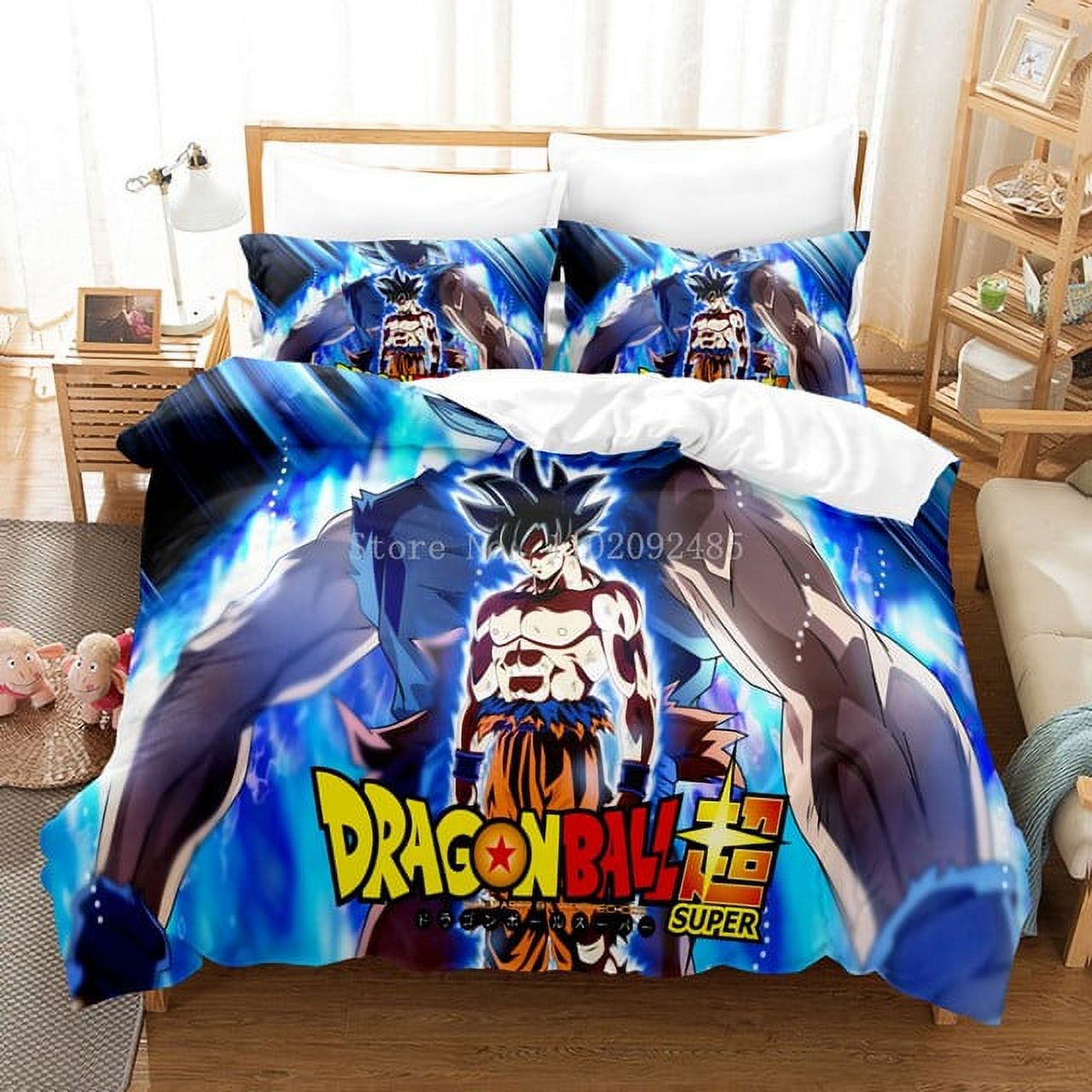 3D Bandai Home Dragon Ball Bedding Set Quilt Cover Twin Bedroom Decor