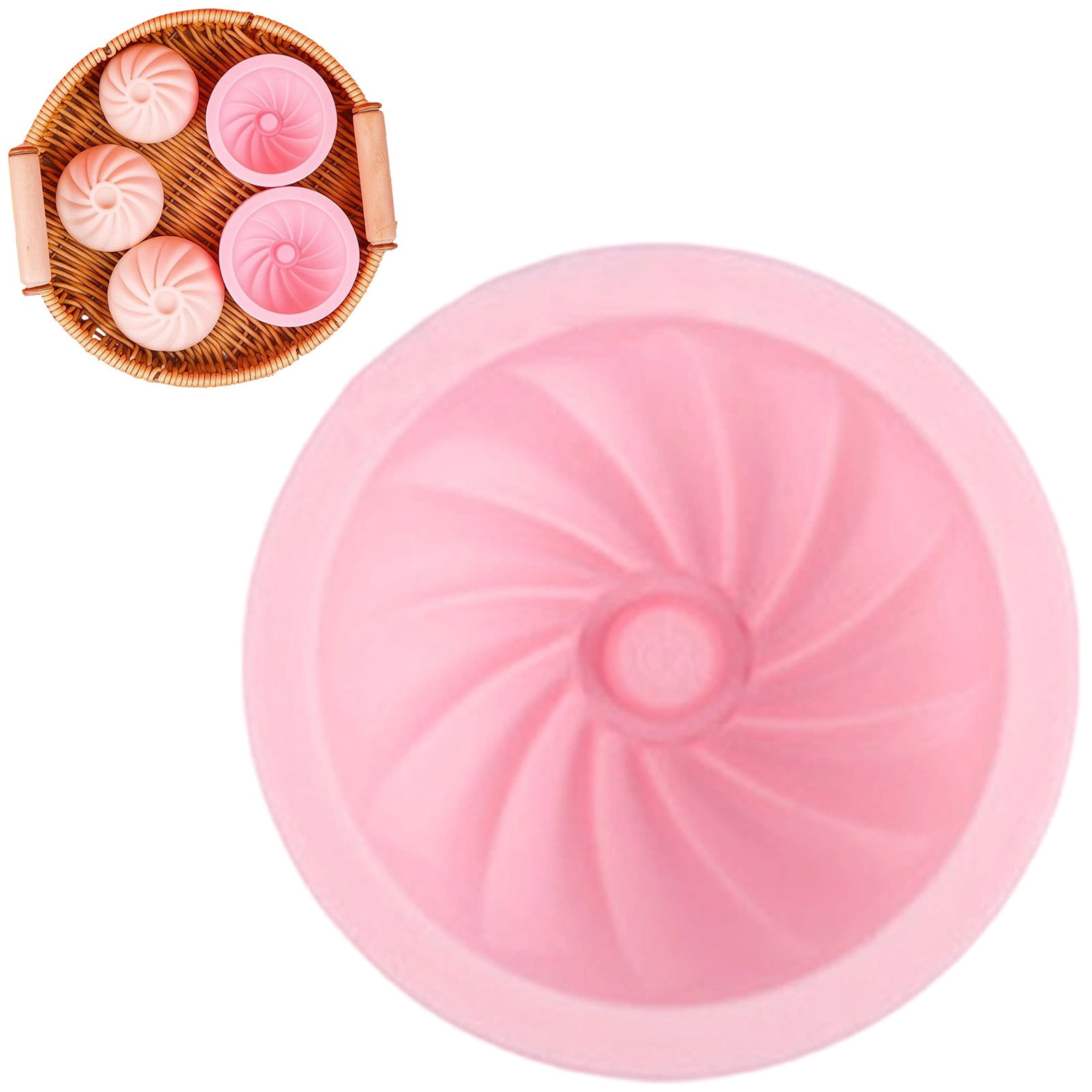 3D Baozi Baking Mold, Silicone Pastry Shaping Tool, 3.07 Inch DIY Dough ...