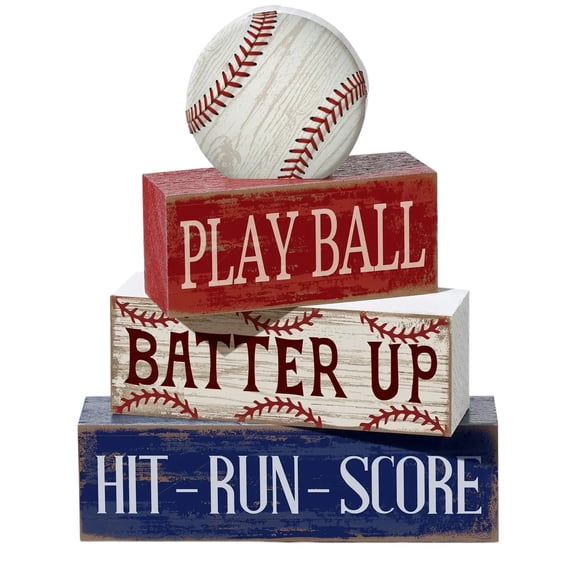 3D Baseball Desktop Ornament 4Th Of July Independence Day Patriotic Star Three Style Craft Tabletop Sculpture For Desk Venue Layout Home Patriotic Holiday Decor Shelf Display Decor White 15Cm