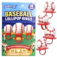 thumbnail image 1 of Baseball Lollipop Rings, Sports Team Party Favor Candy, 18 Count, 8.89 Ounce Box, 1 of 6