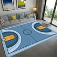 thumbnail image 1 of 3D Basketball Court Printed Carpet Bedroom Bedside Living Room Sofa Table Area Rug Soft Large Size Floor Mat Doormat Home Decor, 1 of 6