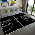 thumbnail image 1 of 3D Basketball Court Printed Carpet Bedroom Bedside Living Room Sofa Table Area Rug Soft Large Size Floor Mat Doormat Home Decor, 1 of 6