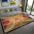 thumbnail image 1 of 3D Basketball Court Printed Carpet Bedroom Bedside Living Room Sofa Table Area Rug Soft Large Size Floor Mat Doormat Home Decor, 1 of 6