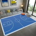 thumbnail image 1 of 3D Basketball Court Printed Carpet Bedroom Bedside Living Room Sofa Table Area Rug Soft Large Size Floor Mat Doormat Home Decor, 1 of 6