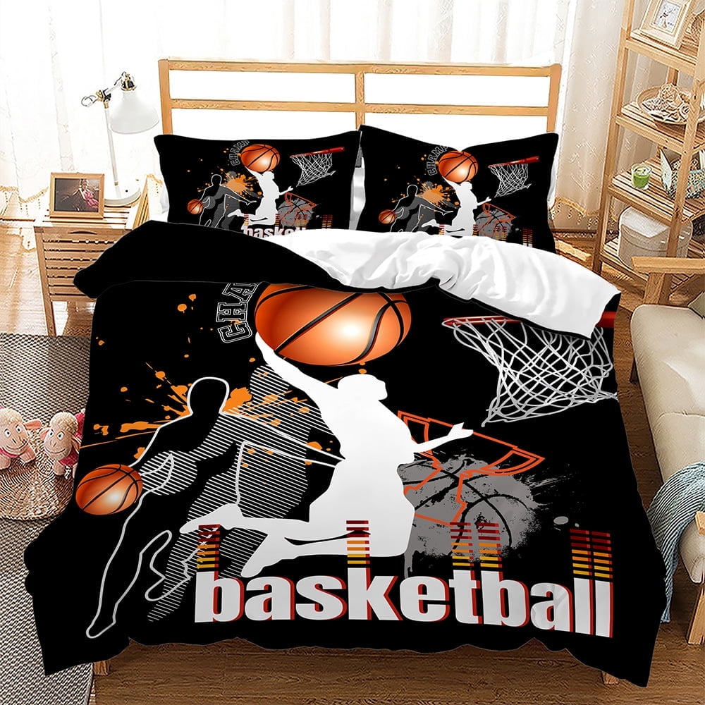 3D Basketball Duvet Cover Sets, Bed Set 3D Duvet Cover Bedding Sets for
