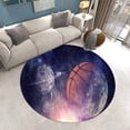 thumbnail image 1 of 3D Basketball Printed Round Carpets Area Rug Living Room Carpet Bathroom Kitchen Round Floor Mat Rugs Door Mat Non-slip Carpets, 1 of 6