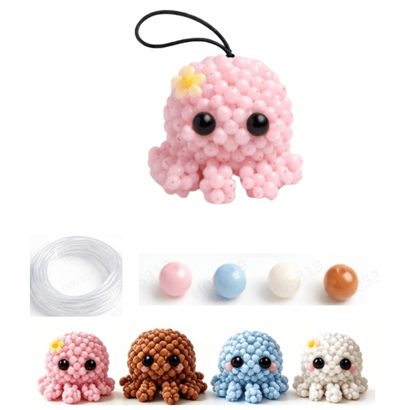 3D Beaded Animal Craft Kit, Handmade Bead Art Making Set, Creative Decorative Handicraft for Daily Use