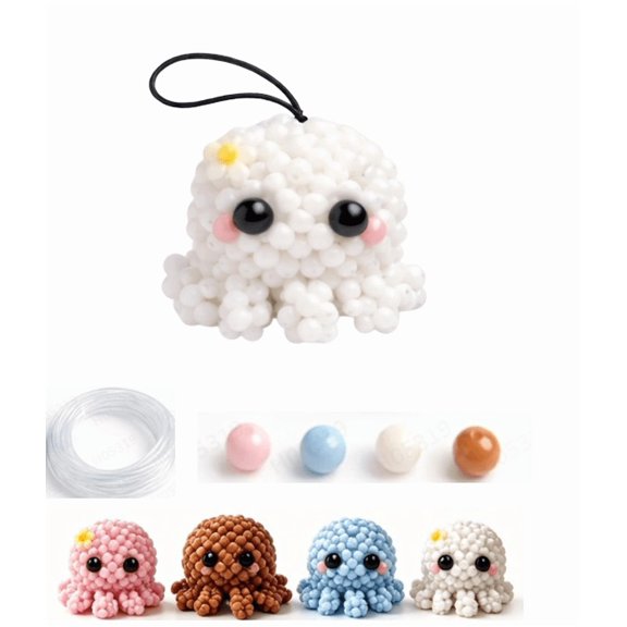 3D Beaded Animal Craft Kit, Handmade Bead Art Making Set, Creative Decorative Handicraft for Daily Use
