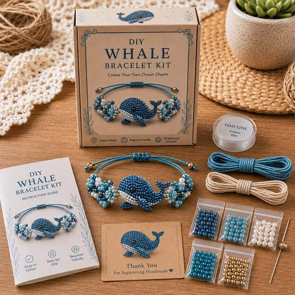 3D Beaded Animal Diy Kit,Bracelet Craft Kit, Diy Creative Manual Jewelry Art Craft, Handmade Bead Weaving Jewelry Making Set With Instructions, Unique Handmade Gift