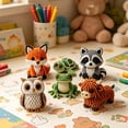thumbnail image 1 of 3D Beaded Animal Diy Kit, Easy Diy Beading Embroidery Kit With 4 Cute Designs, 3D Animal Beadwork Kit For Beginners & Craft Enthusiasts, With Instructions,6Pc, 1 of 9